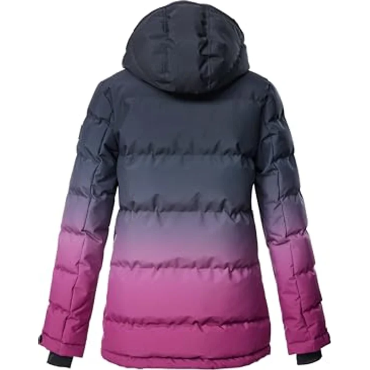 Killtec Mädchen Skijacke KSW 330 GRLS, Steppjacke mit Kapuze und Schneefang, Größe S, Farbe Rose4034 – Bild 2