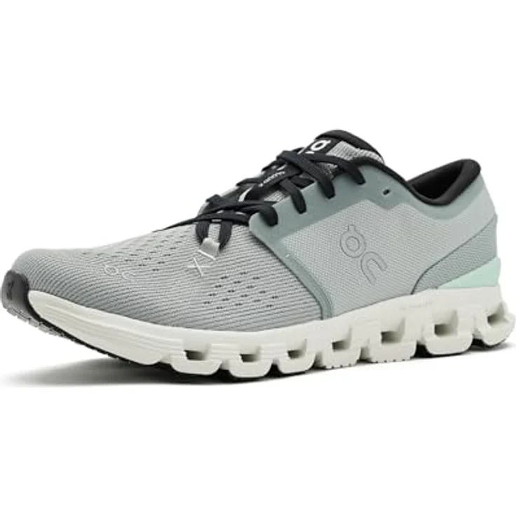 ON Cloud X 4 Herren Laufschuhe, atmungsaktiv mit Helion™-Superfoam, grau, EU 44,5 – Bild 1