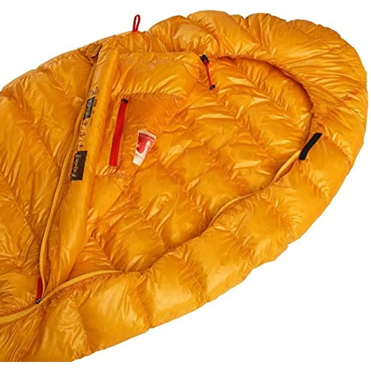 Pajak Radical 1Z Schlafsack, Gold, mit Einhandbedienung und Aufbewahrungsbeutel für Trekking und Camping – Bild 5