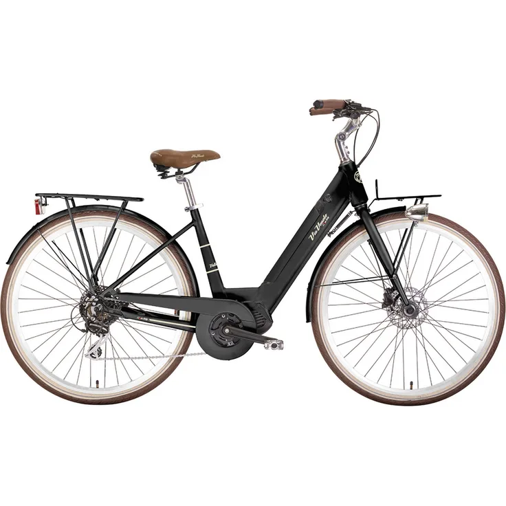 VENICE Elektro-Citybike E-LITE LADY 28 Zoll, schwarz, 252Wh Akku, 7-Gang Shimano Acera, hydraulische Scheibenbremsen