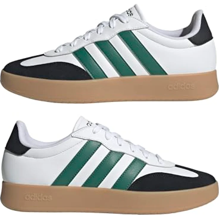 Adidas BarredaJR1323 Herren Turnschuhe Weiß, Synthetik- und Wildleder-Obermaterial, Gummi-Cupsohle, reguläre Passform – Bild 6