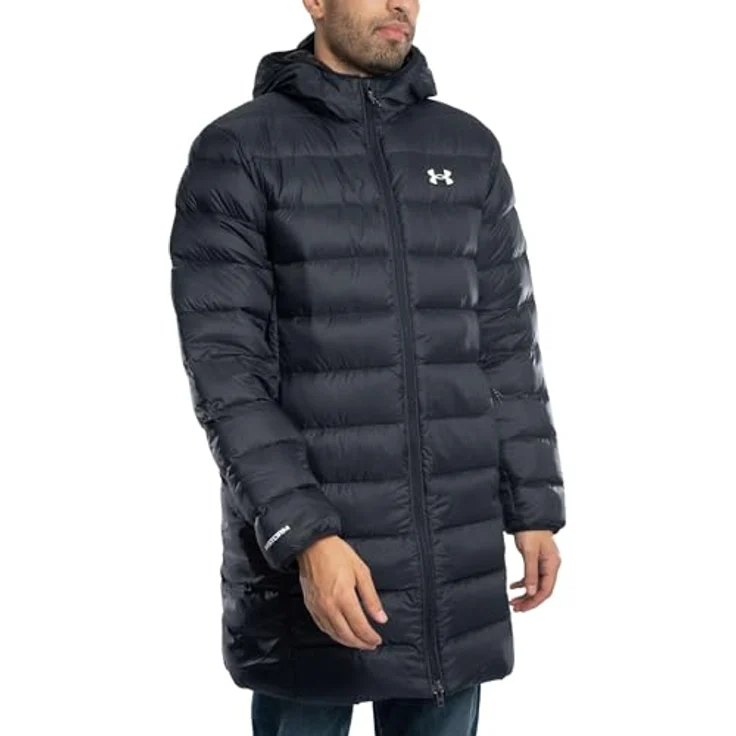 Under Armour Legend Daunenparka für Herren, wasserabweisend mit 600er Entendaunen-Isolierung, XL, schwarz – Bild 2