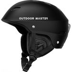 OutdoorMaster Kelvin Skihelm – Snowboardhelm für Herren, Damen & Jugendliche, L, Schwarz, mit verstärkter ABS-Schale, EPS-Kern und 14 Belüftungsöffnungen