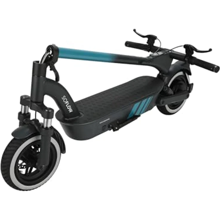 soflow E-Scooter SO4 Pro GT, 500 W Motor (Peak 800 W), Hydraulische Doppelfederung vorne, Pneumatische Federung hinten, bis zu 100 km Reichweite, IP65 wetterfest, inkl. Ladegerät und Bedienungsanleitung – Bild 5