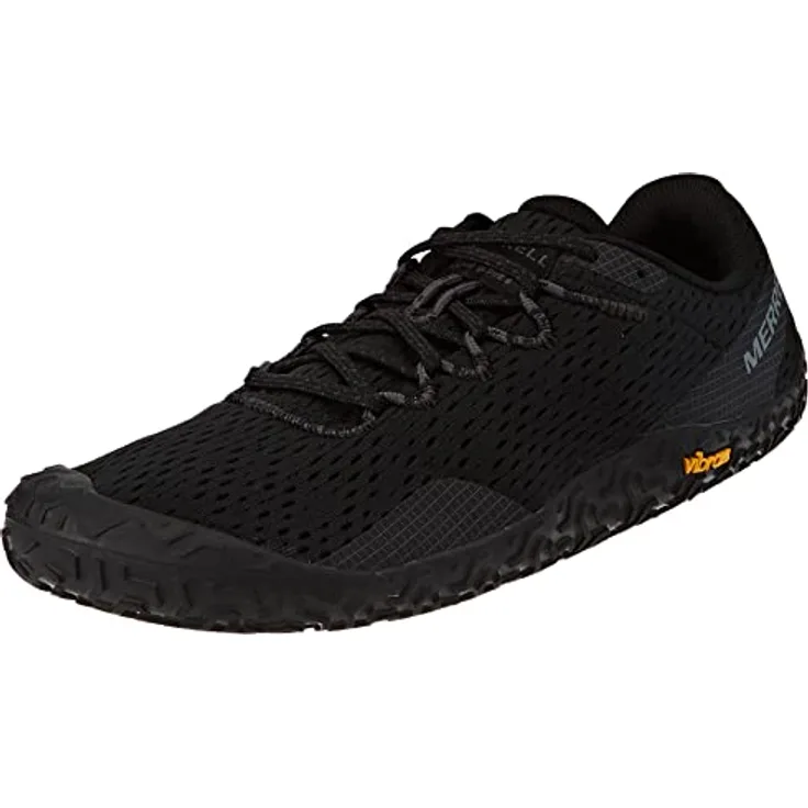 Merrell Vapor Glove 6 J067718, Laufschuhe für Damen, ultraleicht, schwarz, Größe 37,5, barfußähnliches Laufgefühl, atmungsaktiv, aus recycelten Materialien