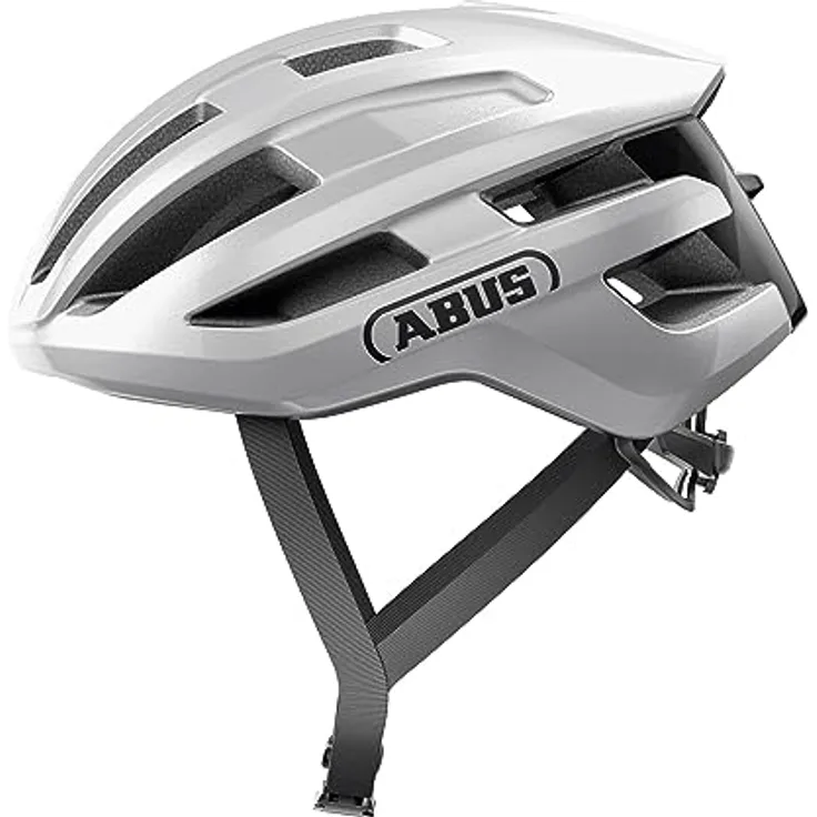 ABUS Rennradhelm PowerDome - leichter Fahrradhelm mit cleverem Belüftungssystem und aerodynamischem Profil - Italy - für Damen und Herren - Weiß, Größe S