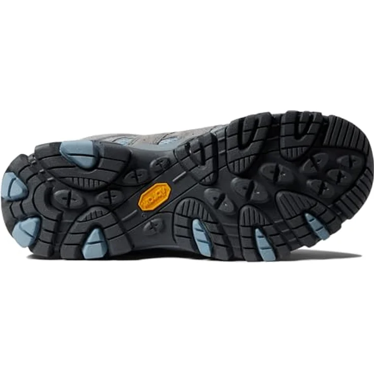 Merrell Moab 3, Wanderschuhe für Damen, grau, EU 38 1/2, Obermaterial aus Leder und Mesh, griffige Vibram® TC5+ Gummi-Sohle, Schnürverschluss für individuellen Sitz. – Bild 3