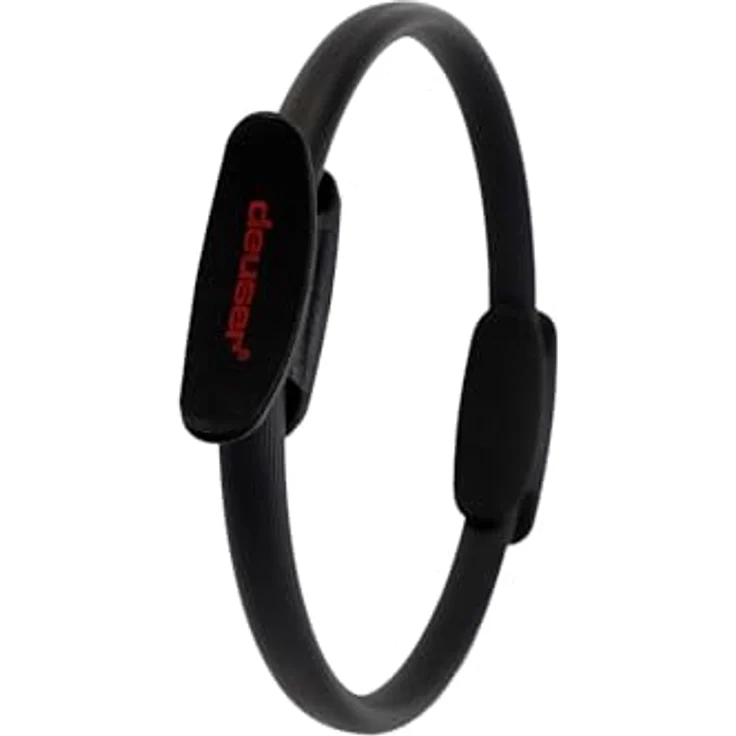 Deuser Pilates Ring, Intensivtraining für Brust, Arme und Beine, Ø 35,5 cm, Schwarz – Bild 2