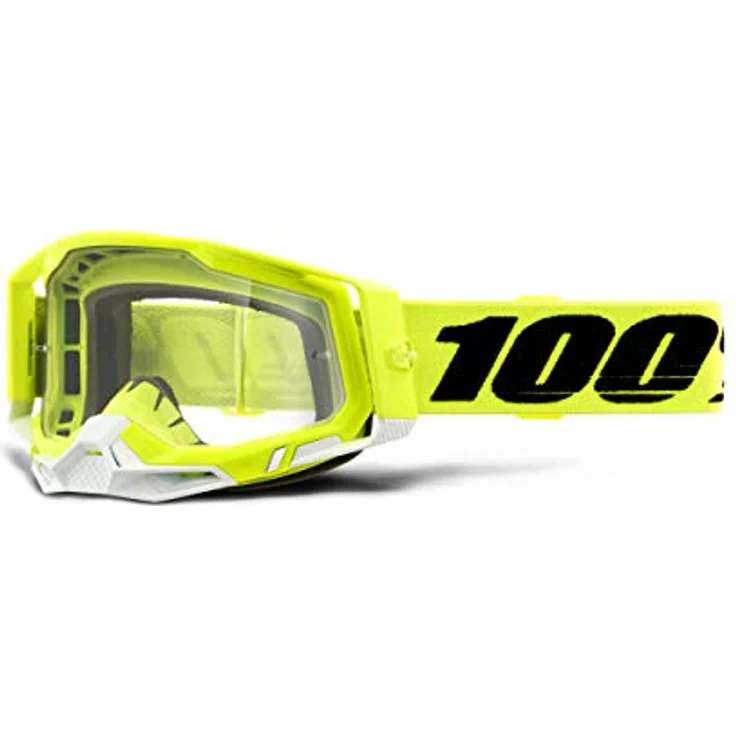 100% Racecraft 2, Skibrille mit Antifog-Beschichtung, gelb – Bild 2