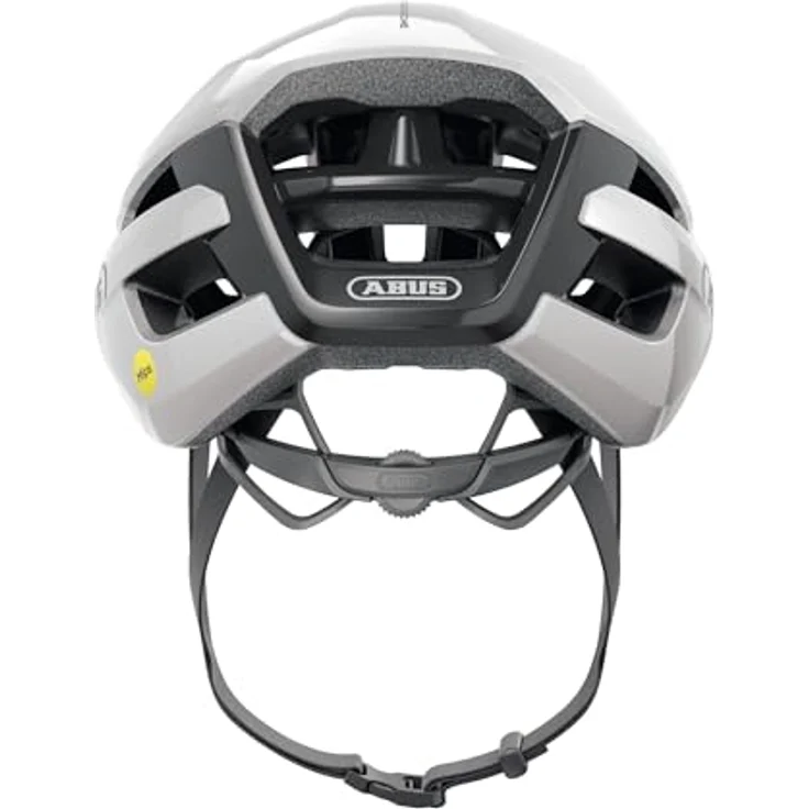 ABUS Rennradhelm PowerDome MIPS - leichter Fahrradhelm mit Aufprallschutz und cleverem Belüftungssystem - Made in Italy - Weiß Glänzend, Größe L – Bild 4