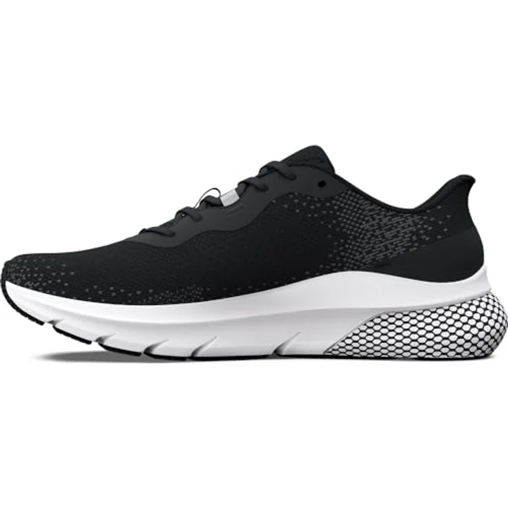 Under Armour HOVR Turbulence, Herren Laufschuhe mit atmungsaktivem Obermaterial, HOVR-Technologie und Gummisohle, Schwarz (44.5) – Bild 5