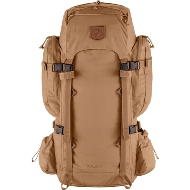 Fjällräven Kajka 55 Trekkingrucksack S-M, 73 cm, braun, 100% Polyamid, khaki dust – Bild 2