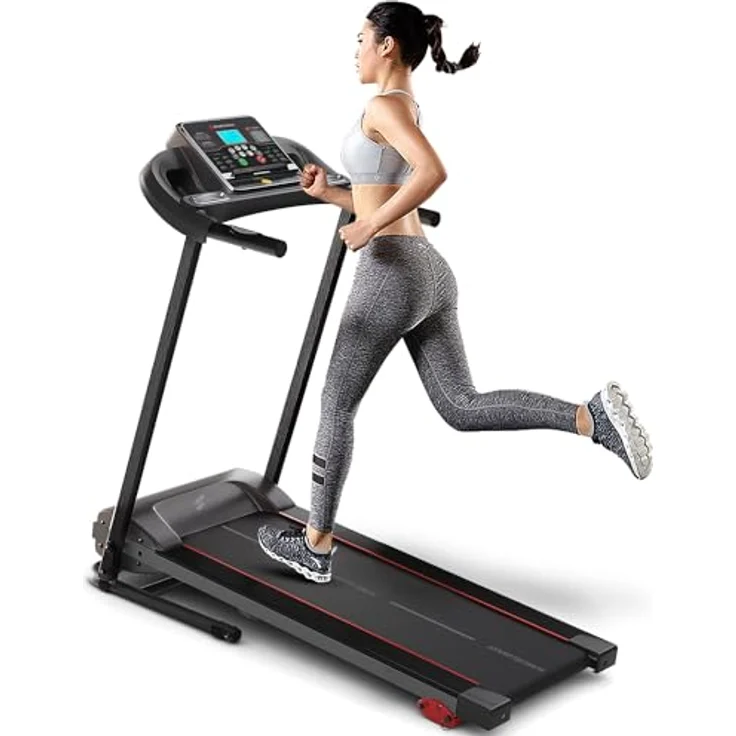 Sportstech F10 Klappbar Laufband für Zuhause - Deutsches Qualitätsunternehmen | App-Funktion + Schmierfunktion + 13 Programme | 1PS Geschwindigkeit bis zu 10 km/h | Steigung 120 kg Max – Bild 1