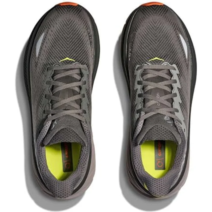 Hoka M Clifton 9 Gtx, Wetterfeste Laufschuhe mit GORE-TEX, asphalt grey / gravel, Größe: 11.5 – Bild 6