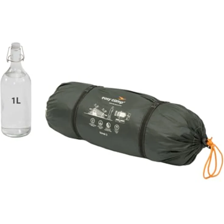 Easy Camp Sarek 2, Tunnelzelt für 2 Personen, kompakt und leicht mit seitlichem Eingang und Veranda, 2.20 kg – Bild 7