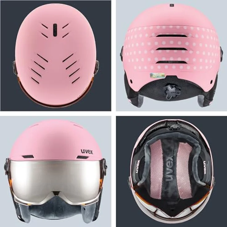 Uvex Rocket jr Visor pink confetti mat - lasergoldlite 54-58 cm – Bild 5