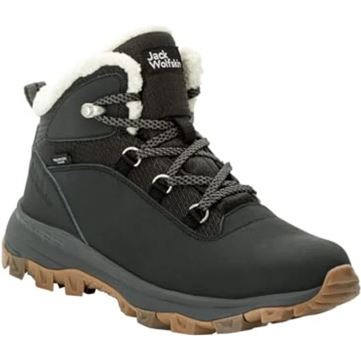 Jack Wolfskin Everquest Texapore Mid W, Damen Wanderschuhe, wasserdicht, atmungsaktiv, bis -30 °C, Schwarz, Größe 37.5 – Bild 4