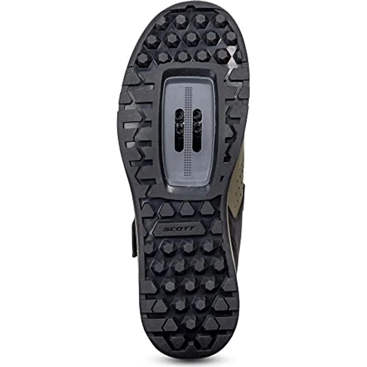 Scott MTB Shr-alp Schnürschuh, Mountainbiking Schuhe mit Schnürung und Klettverschluss, black/fir green, Größe 46.0 – Bild 2