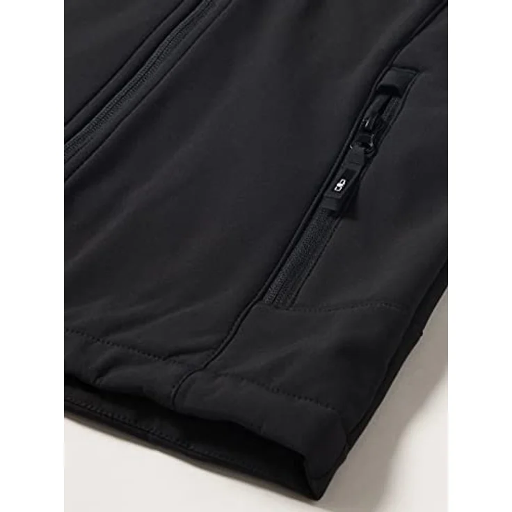 CMP KID G Jacket FIX Hood, Softshell Skijacke für Mädchen, atmungsaktiv, schnell trocken, Farbe: nero, Größe 104 – Bild 4