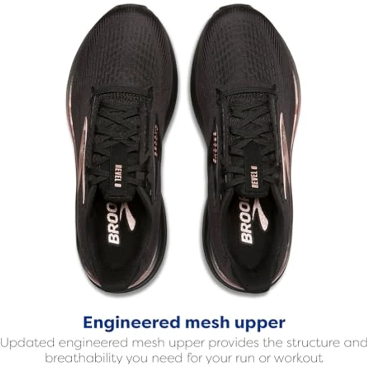 Brooks Revel 8 Damen Laufschuh, leicht, atmungsaktiv, DNA LOFT v2-Dämpfung, schwarz, Größe 9 – Bild 4