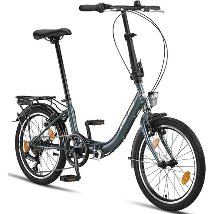 Chillaxx Bike URBAN (Dunkelgrün) - Klapprad 6 Gang Shimano Kettenschaltung