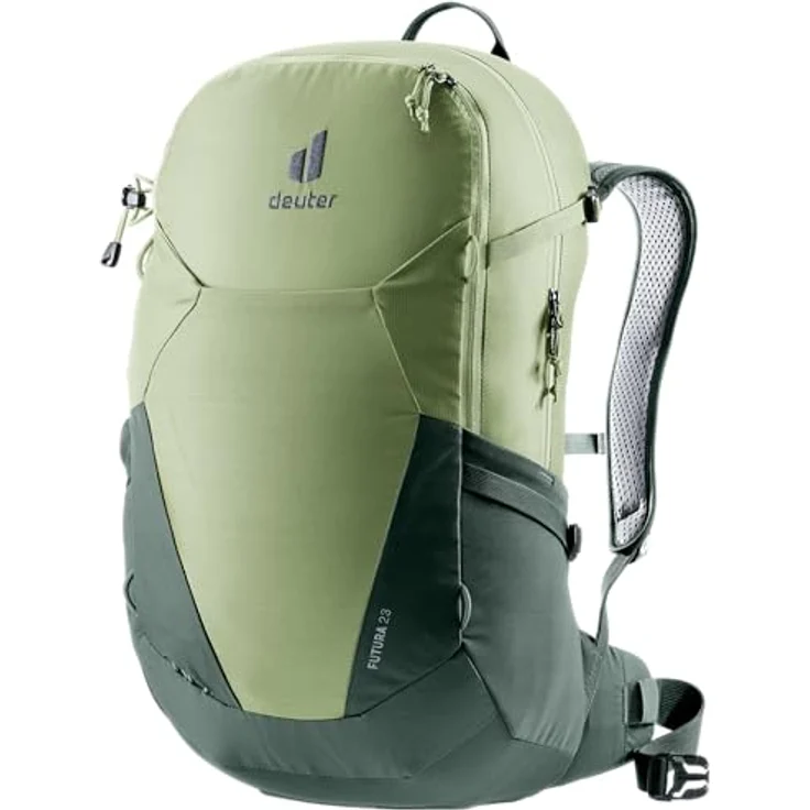 deuter Futura 23 Wanderrucksack, grove-ivy, 23 L mit Aircomfort Netzrücken-System und abnehmbarer Regenhülle – Bild 1