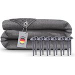 Bestlivings Vorzeltteppich (250 x 300cm) Camping Matte mit Ösen, Outdoor Teppich inkl. 12 Kunststoff Heringe und Tragetasche, Markisenteppich - Robustes HDPE-Material, witterungsbeständig, hoher Komfort - Grün