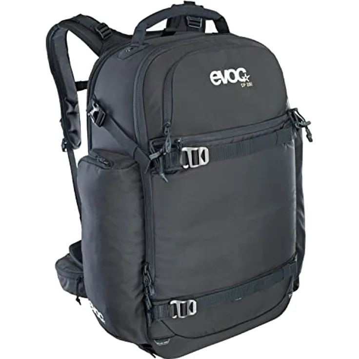 EVOC CP 35 Sportrucksack, ideale Fototasche (verstellbarer Hüftgurt, Kleinteilfächer, Lawinenausrüstung, atmungsaktives Material, Maße: 19 x 55 x 34 cm, Volumen: 35 l), Schwarz