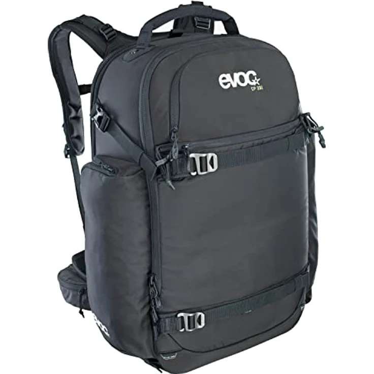 EVOC CP 35 Sportrucksack, ideale Fototasche (verstellbarer Hüftgurt, Kleinteilfächer, Lawinenausrüstung, atmungsaktives Material, Maße: 19 x 55 x 34 cm, Volumen: 35 l), Schwarz – Bild 1