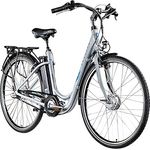 ZÜNDAPP Green 2.7 28 Zoll E-Bike E Cityrad Damenrad Pedelec Elektrofahrrad Damen Fahrrad 700c (grau, 48 cm) - Komfortables Damen E-Bike mit starker Leistung und zuverlässiger Nabenschaltung