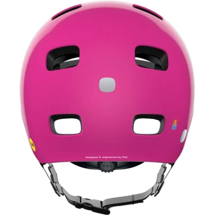 POC Crane Mips, Velohelm mit strapazierfähiger Polycarbonat-Schale, 55 - 58 cm, fluoreszierende Farben und reflektierende Details – Bild 3