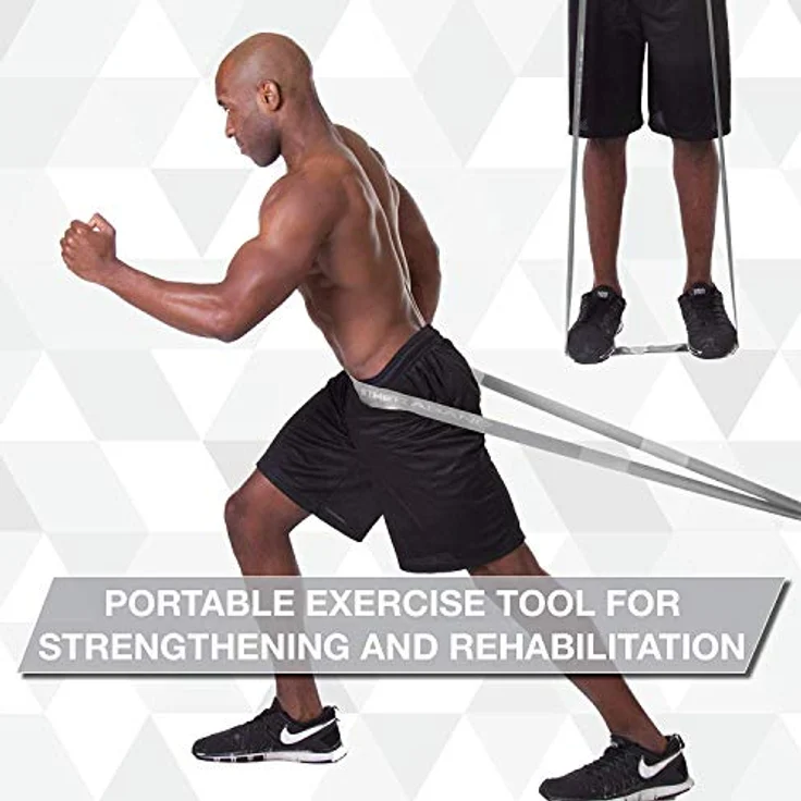 TheraBand CLX Latex-Free Resistance Band, 110 Loops für Pilates, 22 Meter, Silber, Super Heavy, mit integrierter Übungsbibliothek – Bild 4