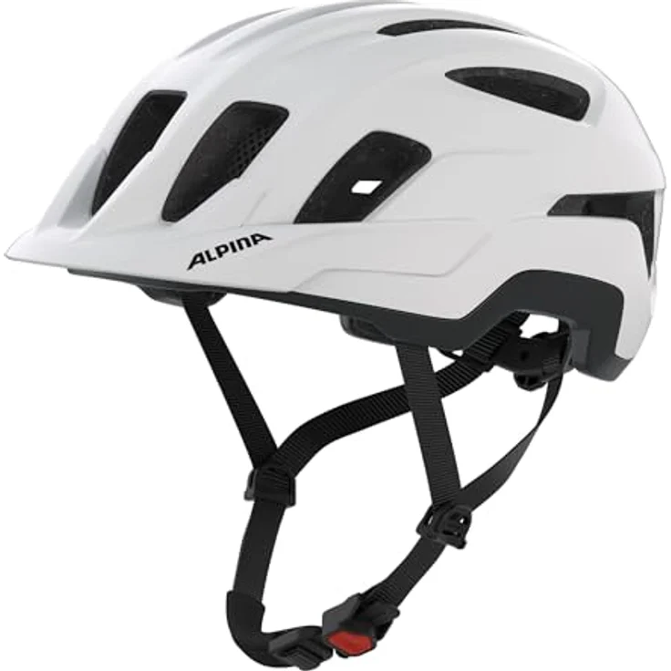 ALPINA Trekking-Fahrradhelm Paranus, weiß, leicht, stoßabsorbierend, mit Flynet und großer Luftzirkulation – Bild 1