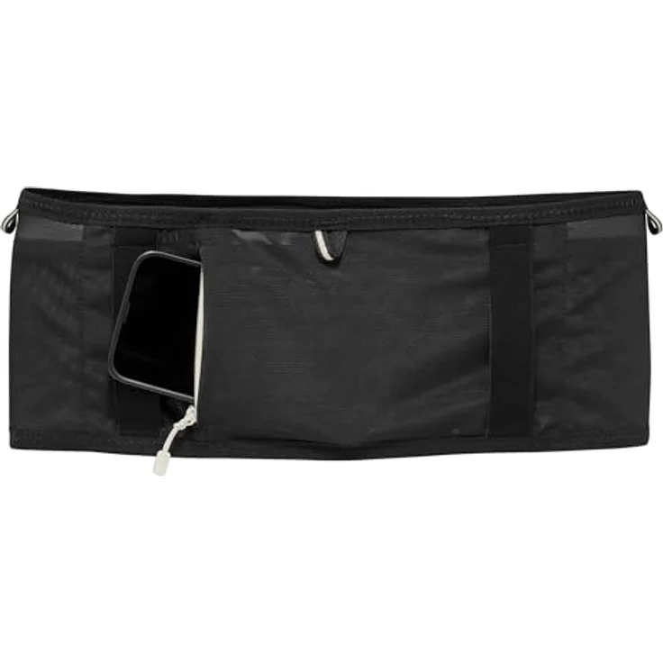 Nike Run Belt Laufgürtel, leichtes und schweißresistentes Material, verstellbarer Sitz, Black/Sail/Sail, XL – Bild 3
