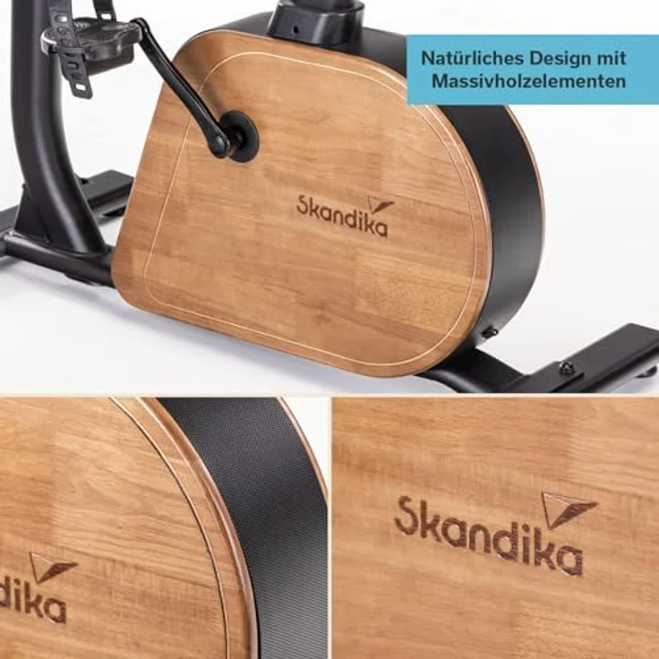 Skandika Trevek P12-G, Ergometer mit Eigenantrieb, 12 kg Schwungmasse, Bluetooth & App-kompatibel, höhenverstellbarem Lenker und Sattel – Bild 2