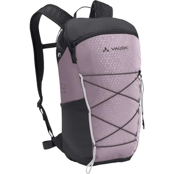 VAUDE Rucksack Agile 14 Liter, Wanderrucksack mit abnehmbarem Hüftgurt und VENT-TEX Rückensystem, purple ash, Einheitsgröße – Bild 1