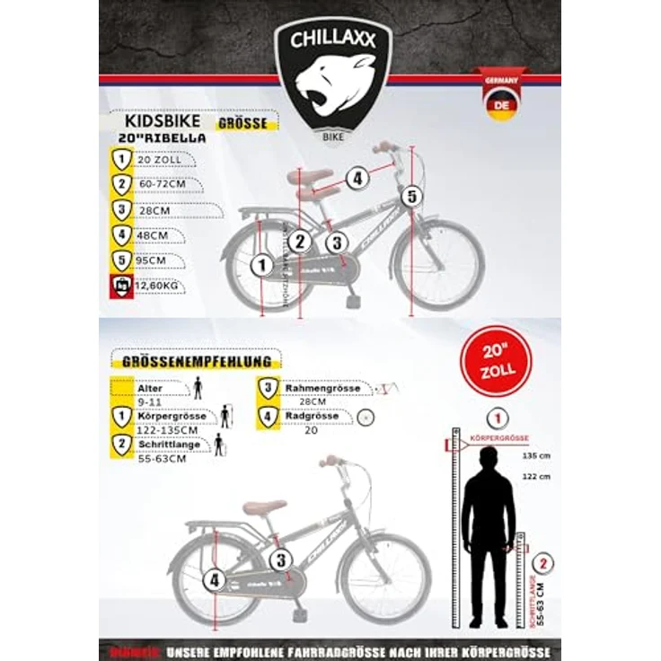 Sidelja GmbH Kinderfahrrad Ribella, Cityrad für Kinder, ideal für erste Fahrradtouren – Bild 5