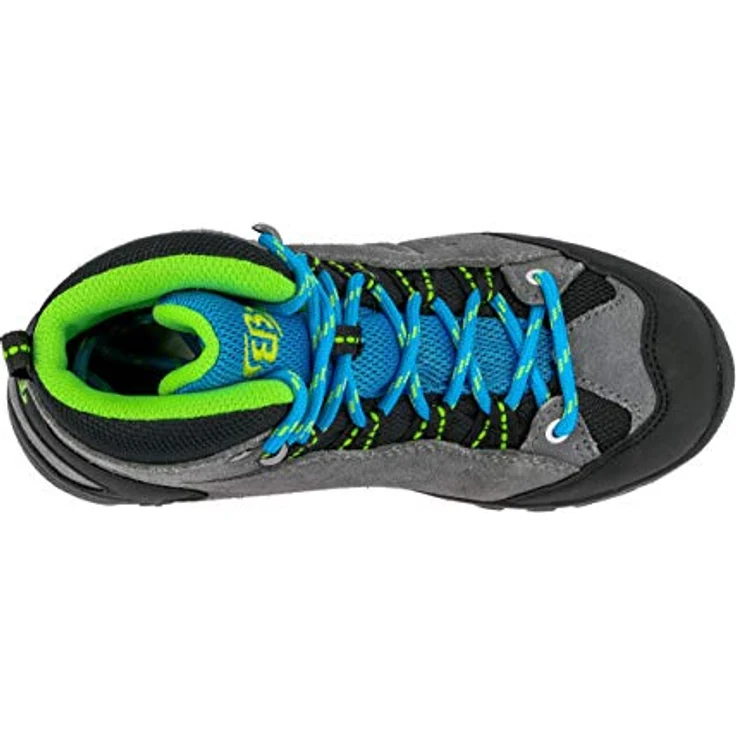 Brütting Mount Bona High Kids, Wanderschuhe für Jungen, Veloursleder, rutschfeste Vibram-Laufsohle, Größe 38, Grau – Bild 5