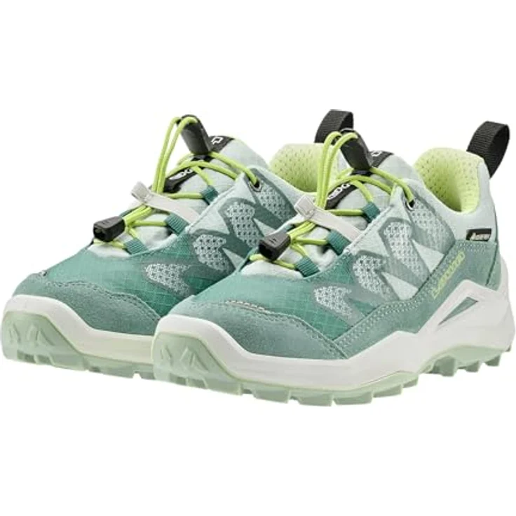 Lowa MADDOX PRO GTX, Outdoorschuh für Kinder in rauchgrün/mintgrün, mit 100% Leder-Obermaterial und Schnürverschluss – Bild 5