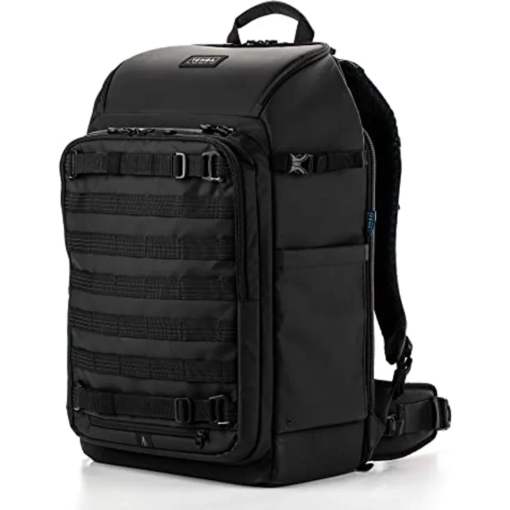 Tenba Sac AXIS V2 Backpack 32L Noir, Wanderrucksack mit Kamera-/Laptop-Getriebe-Kapazität bis zu 400 mm 2,8 Zoll, versteckter Bluetooth-Tracker-Tasche, 3-Punkt-Kamera-Zugang und Airflow-Gurt