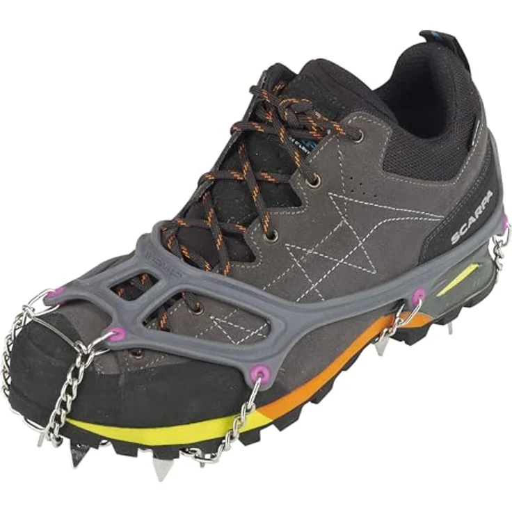 C.A.M.P. Ice Master Light, Steigeisen S 36/38 mit 13 rostfreien Edelstahl-Zacken, grau/lila – Bild 2