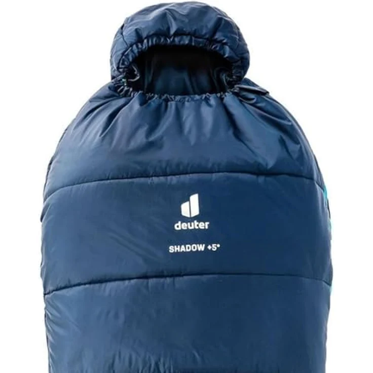 Deuter Shadow +5, Mumienschlafsack für Backpacker, 205 cm, leicht, gute Wärmeisolation, Komforttemperatur bis 9 °C, ganzjährig einsetzbar, Fair Wear zertifiziert – Bild 3