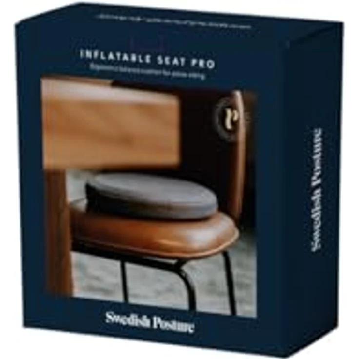 Swedish Posture Balance Trainer, ergonomisches aufblasbares Wackelkissen für aktives Sitzen, schwarz – Bild 4