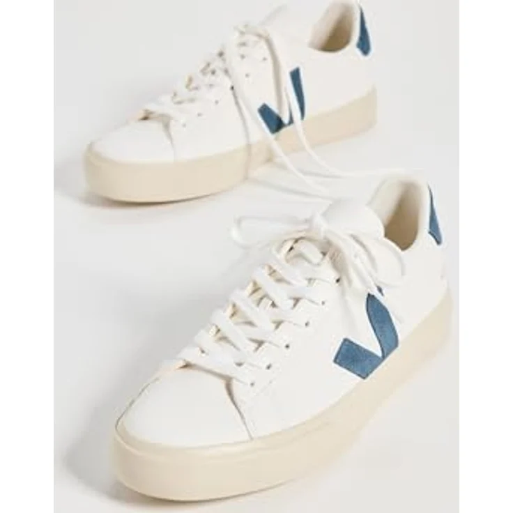 Veja Campo Extra-White California 40, Laufschuhe aus chromfreiem Rindsleder mit herausnehmbarer Einlegesohle und gepolstertem Schaftrand – Bild 4