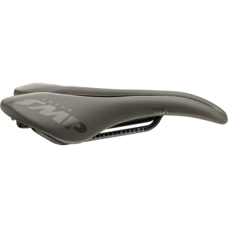 SMP VT20C, umweltfreundlicher Kies-Sattel für schmale Sitzknochen, 144 mm breit, 255 mm lang, 260 g leicht, Made in Italy – Bild 1