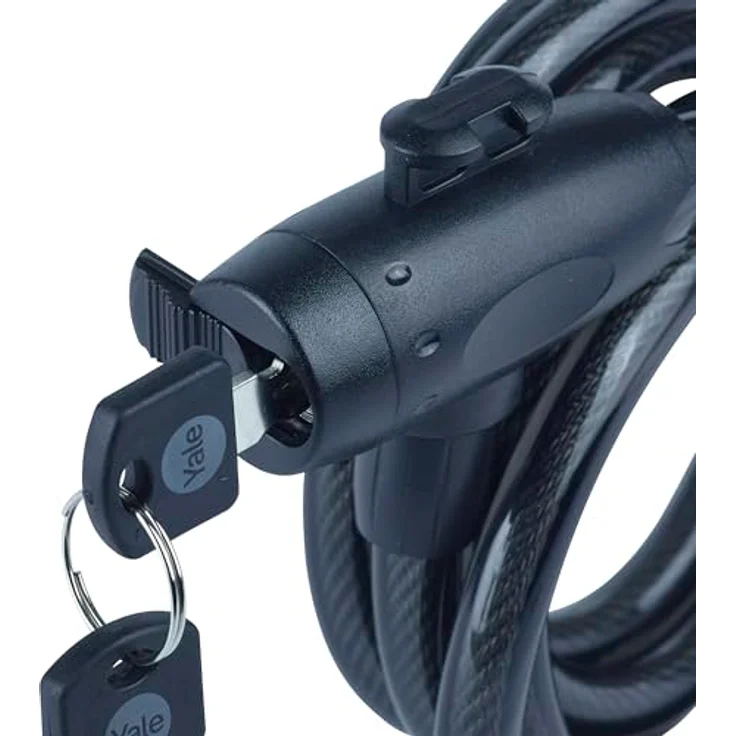 Yale Spiralkabel-Fahrradschloss YCK0/12/200/2-150mm, Ø12mm Stahlgeflecht, 2 Schlüssel, korrosionsbeständig bis 96 Stunden – Bild 4