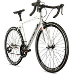 Bergsteiger Tourmalet 28 Zoll Rennrad, Aluminium Gravelbike in mattem Schwarz mit Shimano 14 Gang-Schaltung, nur 11 kg, für Herren & Damen ab 170 cm geeignet