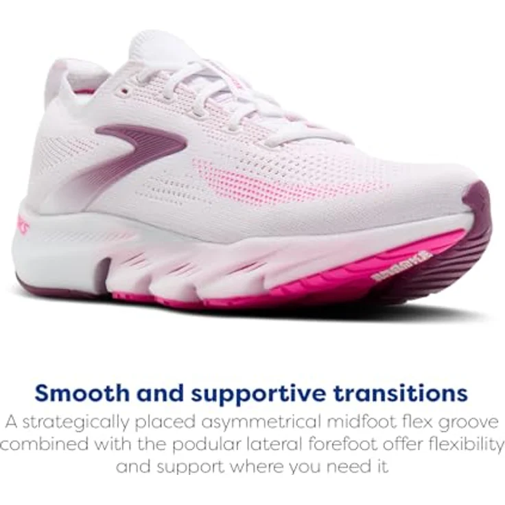 Brooks Glycerin Flex, vielseitige Laufschuhe mit flexiblen Mittelfuß-Rillen, atmungsaktivem Mesh, dämpfender Zwischensohle, Sprengung 6 mm, Gewicht ca. 454 g (Paar) – Bild 3