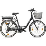LLobe City E-Bike 26" Shopper, schwarz, 6 Gang Shimanoschaltung, 36V/7,8Ah Batterie und 60 km Reichweite