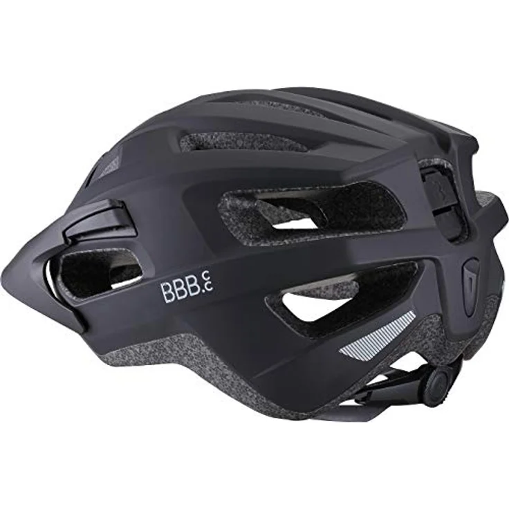 BBB Kite 2.0, Velohelm für Rennrad und Mountainbike, 52 - 55 cm, mit abnehmbarem Visier und Insektennetz, schwarz – Bild 2